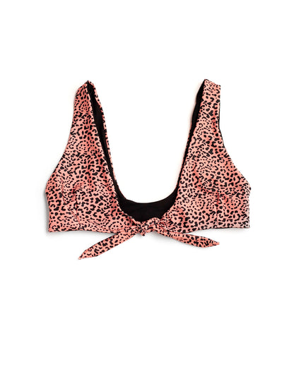 REVERSIBLE KNOTTED TOP SUNSET CHEETAH