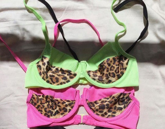 WIRED BRA GREEN JAGUAR