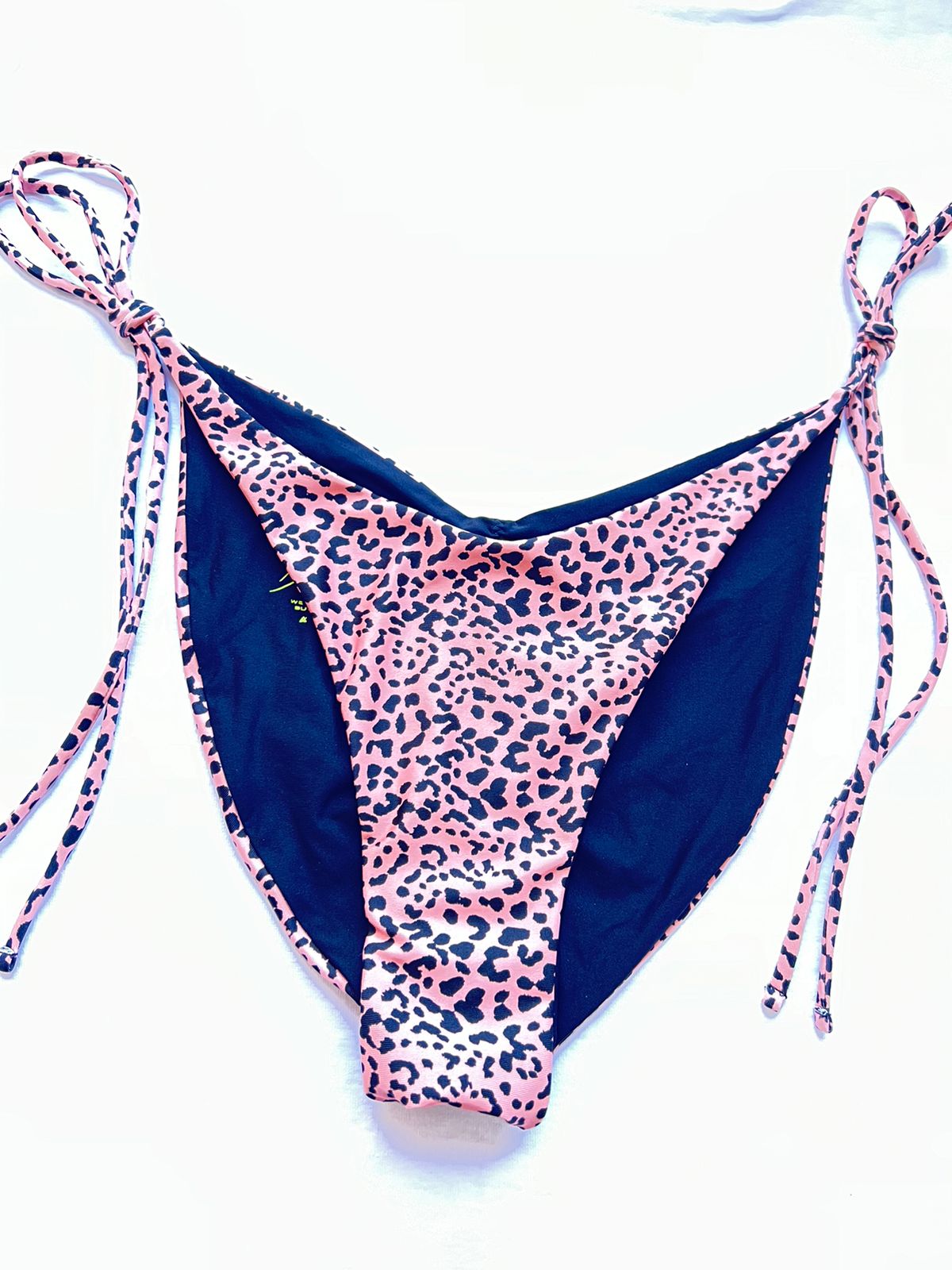 STRAPS RUCHED HIGH THONG SUNSET CHEETAH