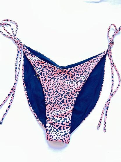 STRAPS RUCHED HIGH THONG SUNSET CHEETAH